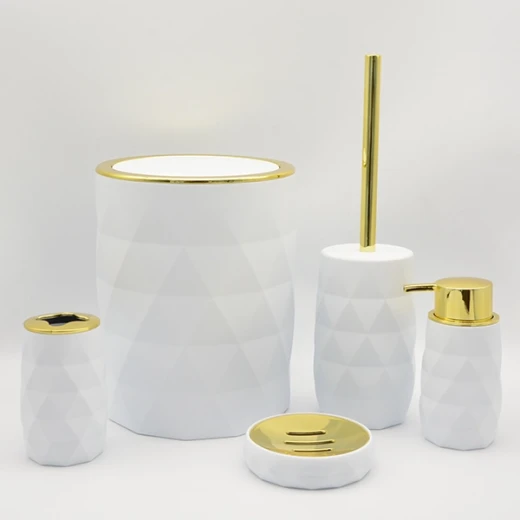 Weva Luminous Bathroom Set - 5 Pcs - White - Weva - Image 3