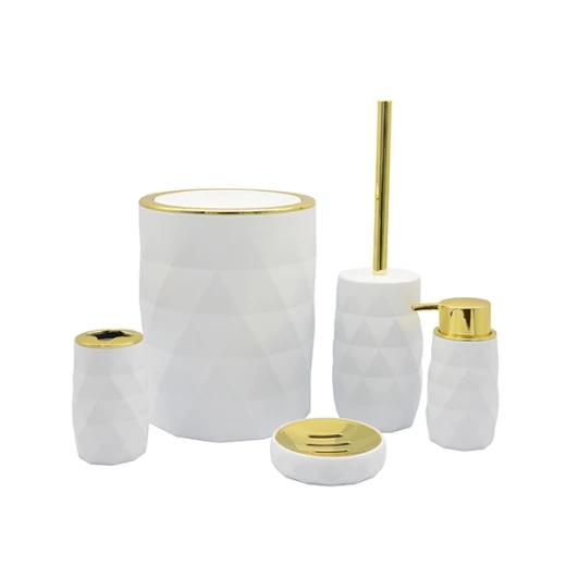 Weva Luminous Bathroom Set - 5 Pcs - White - Weva - Image 5