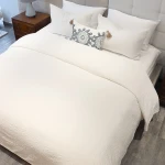 Nova Home Whispers Knitted Cotton Bedspread Set - King & Super King - 3 Pcs - White - Nova Home