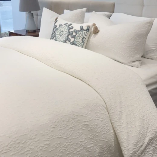 Nova Home Whispers Knitted Cotton Bedspread Set - King & Super King - 3 Pcs - White - Nova Home - Image 7