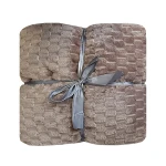 Nova Home Maze Winter Soft Flannel Blanket - Single & Twin - Brown - Nova Home
