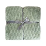Nova Home Maze Winter Soft Flannel Blanket - Single & Twin - Green - Nova Home