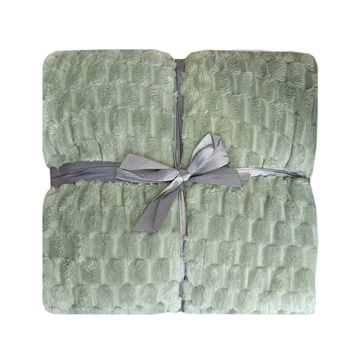 Nova Home Maze Winter Soft Flannel Blanket - Single & Twin - Green Nova Home Maze Winter Soft Flannel Blanket - Single & Twin - Green