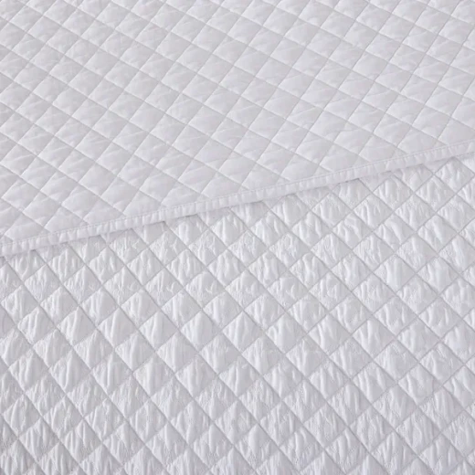 Nova Home Vivid Jaquard Bed Spread Set - 3Pcs - King & Super King - White - Nova Home - Image 7