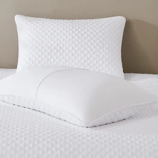 Nova Home Vivid Jaquard Bed Spread Set - 3Pcs - King & Super King - White - Nova Home - Image 6