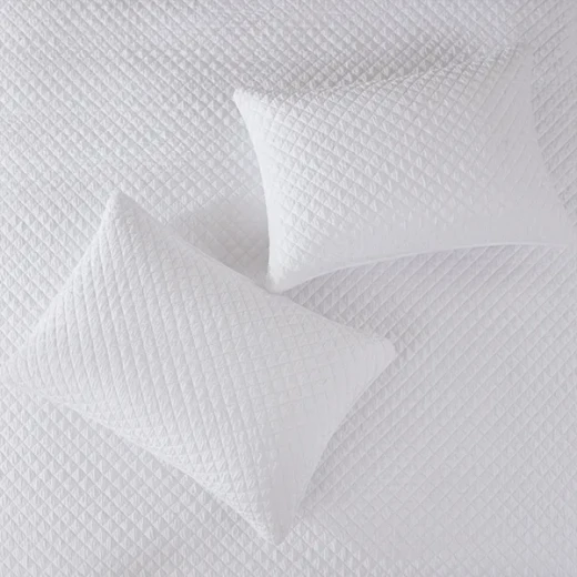 Nova Home Vivid Jaquard Bed Spread Set - 3Pcs - King & Super King - White - Nova Home - Image 5