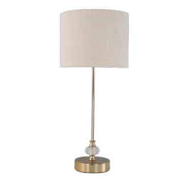 Nova Home Twilight Crystal Table Lamp - 53 Cm - Beige