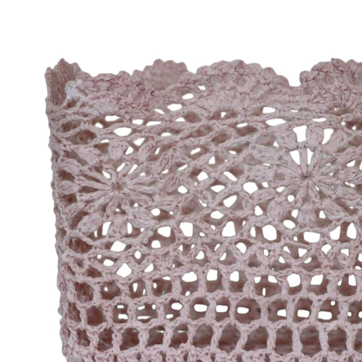 نوفا هوم "Threadlet" سلة كروشيه قطن - وردي - نوفا هوم - Image 4