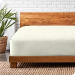 نوفا هوم Cotton Warm طقم شرشف مطاط شتوي قطن فلانيل دافئ - مجوز & مجوز كبير - 3 قطع - أوف وايت - نوفا هوم