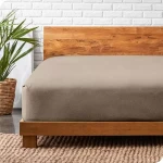 Nova Home Cotton Warm Winter Flannel Fitted Sheet Set - Single & Twin - 2 Pcs - Taupe - Nova Home