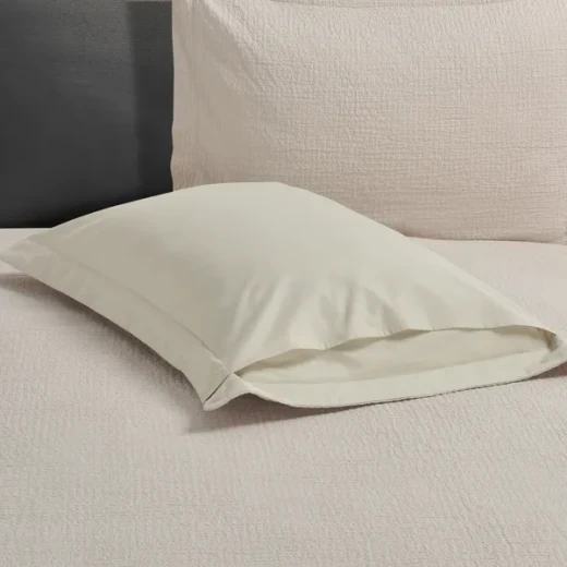 Nova Cottontex Textured Duvet Cover Set - 100% Cotton, 200 Thread  - 2 Pcs - Single & Twin - Beige - Nova Home - Image 8