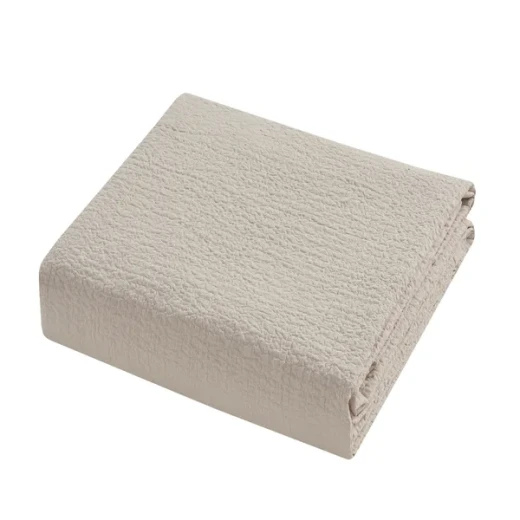 Nova Cottontex Textured Duvet Cover Set - 100% Cotton, 200 Thread  - 2 Pcs - Single & Twin - Beige - Nova Home - Image 9