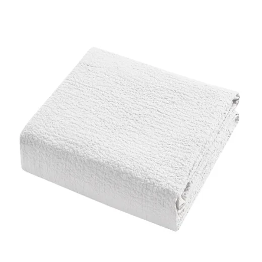 Nova Cottontex Textured Duvet Cover Set - 100% Cotton, 200 Thread  - 2 Pcs - King & Super King - White - Nova Home - Image 3