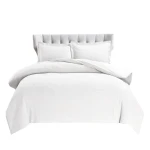 نوفا هوم "Cottontex" طقم وجه لحاف - قطن 100% ، 200 خيط لكل انش مربع - كوين -3 قطع - أبيض - نوفا هوم