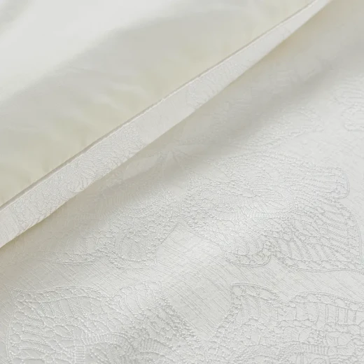 Nova Home Baroque Jacquard Comforter Set - King & Super King - 7 Pcs - Ivory - Nova Home - Image 6