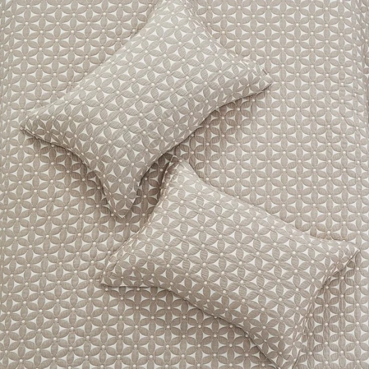 Nova Home Rosetex Poly Cotton Jaquard Reversible Bed Spread Set - 2Pcs - Single & Twin - Brown - Nova Home - Image 4