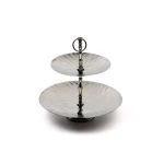 Weva Evoke Two Tier Stand - Round - Black Nickel - Weva