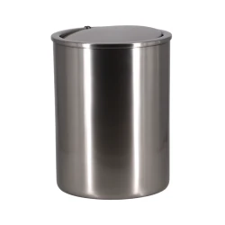 Weva Elagnaza Flip Top Trash Ca - 8L - Silver