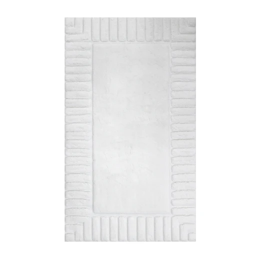 Nova Home Lasan Cotton Bath Rug - 60x100 Cm - Ecru Nova Home Lasan Cotton Bath Rug - 60x100 Cm - Ecru