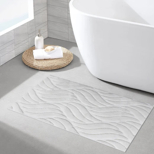 Nova Home Jupen Cotton Bath Rug - 70x120 Cm - Ecru - Nova Home - Image 2