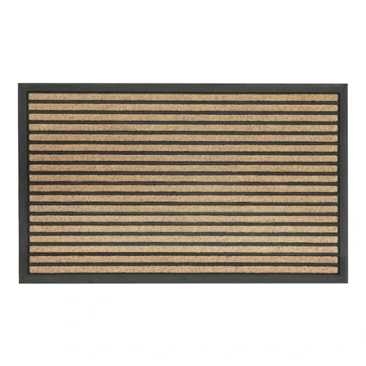 نوفا هوم Lini دعاسة مدخل بخلفية مطاط - 60x90 سم - بني