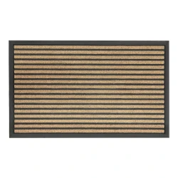 نوفا هوم Lini دعاسة مدخل بخلفية مطاط - 45x75 سم - بني