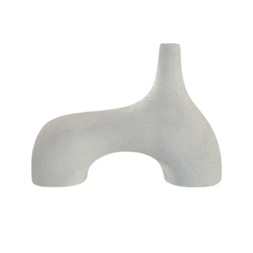 Nova Home Small White Textured Vase "Earth Slate" - Nova Home - Image 2