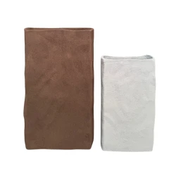 Nova Home Large Beige Textured Vase "Earth  Eco"
