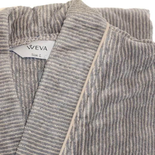 ويفا Dapper روب إستحمام - 100% قطن - XL - رمادي - ويفا - Image 4