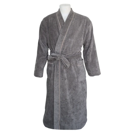 ويفا Dapper روب إستحمام - 100% قطن - XL - رمادي ويفا Dapper روب إستحمام - 100% قطن - XL - رمادي
