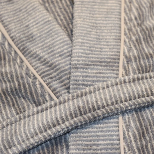 Weva Dapper Bath Robe - 100% Cotton - XXL - Grey - Weva - Image 6