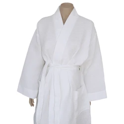 Weva Ethereal Bath Robe - 100% Cotton - M - White