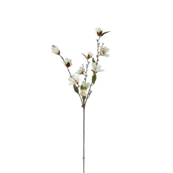 ويفا سيقان وأفرع ماغنوليا صناعية بيضاء "Magnolia" (4 سيقان)