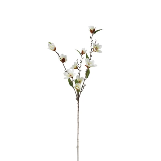ويفا سيقان وأفرع ماغنوليا صناعية بيضاء "Magnolia" (4 سيقان) ويفا سيقان وأفرع ماغنوليا صناعية بيضاء "Magnolia" (4 سيقان)