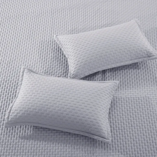 Nova Home Sonic Pre Washed Summer Bed Spread Set - King & Super King - 4 Pcs - Grey - Nova Home - Image 7