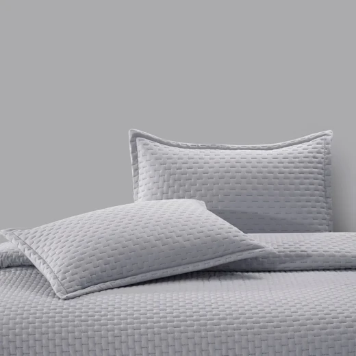 Nova Home Sonic Pre Washed Summer Bed Spread Set - King & Super King - 4 Pcs - Grey - Nova Home - Image 2