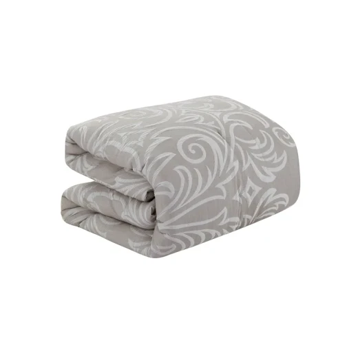 Nova Home Clark Jacquard Comforter Set - King & Super King - 7 Pcs - Taupe - Nova Home - Image 6