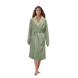 Nova Home Luna Unisex Bathrobe (1 Piece) - 100% Cotton - S - Olive