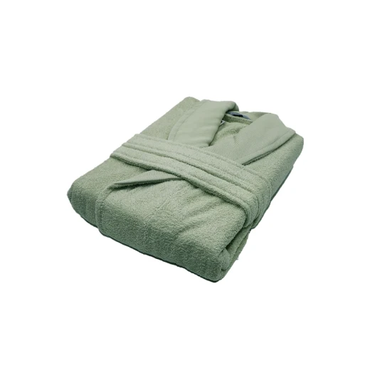 Nova Home Luna Unisex Bathrobe (1 Piece) - 100% Cotton - S - Olive - Nova Home - Image 4