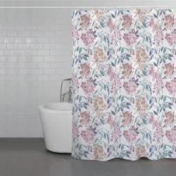 Weva Flower Love Water Proof Shower Curtain - 200x240 Cm - Multicolor