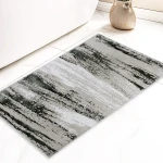 Nova Home Marian Cotton Bath Rug -70x120 Cm - Beige/Green - Nova Home