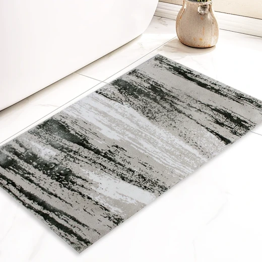 Nova Home Marian Cotton Bath Rug -70x120 Cm - Beige/Green - Nova Home - Image 2
