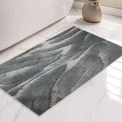 نوفا هوم "Rubela" أرضية حمام قطن - 70x120 سم - رمادي داكن