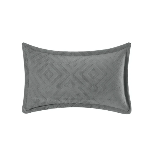 Nova Home Froska Winter Embossed Flannel  Comforter Set with Soft Fur Backing - King/Super King - Grey - Nova Home - Image 9