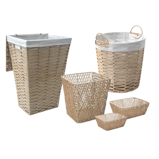 Weva Drima Paper Woven Storage Basket - Medium – Natural - Weva - Image 2
