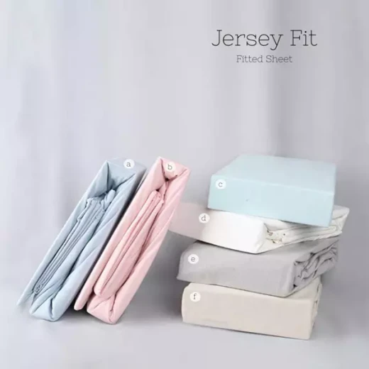 نوفا هوم- "Jersey" طقم شرشف مطاط  - 100% قطن مفرد - 2 قطع - ايفوري - نوفا هوم - Image 3