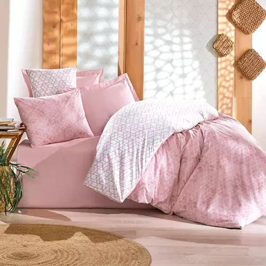 نوفا هوم Best طقم وجه لحاف بتصميم مطبوع - 100% قطن - مجوز & مجوز كبير - 4 قطع - زهري - نوفا هوم - Image 7