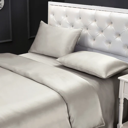 Lilysilk Plain Duvet Cover - 260X220 Cm - Silver - Lilysilk - Image 7