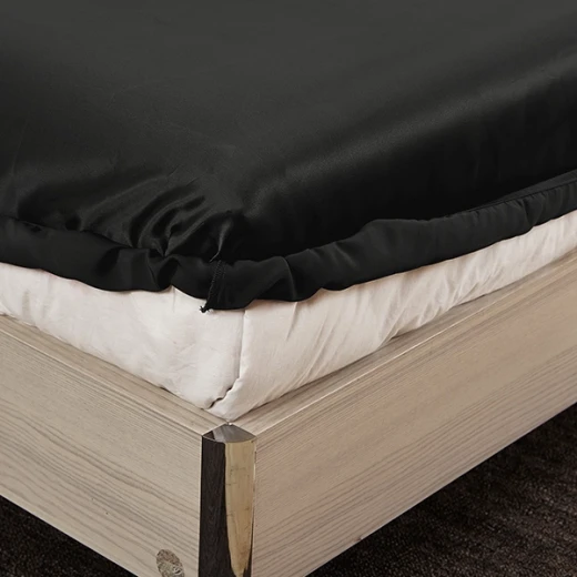 Lilysilk Plain Fitted Sheet - King & Super King - 3Pcs - Black - Lilysilk - Image 6