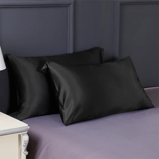 Lilysilk Plain Fitted Sheet - King & Super King - 3Pcs - Black - Lilysilk - Image 4
